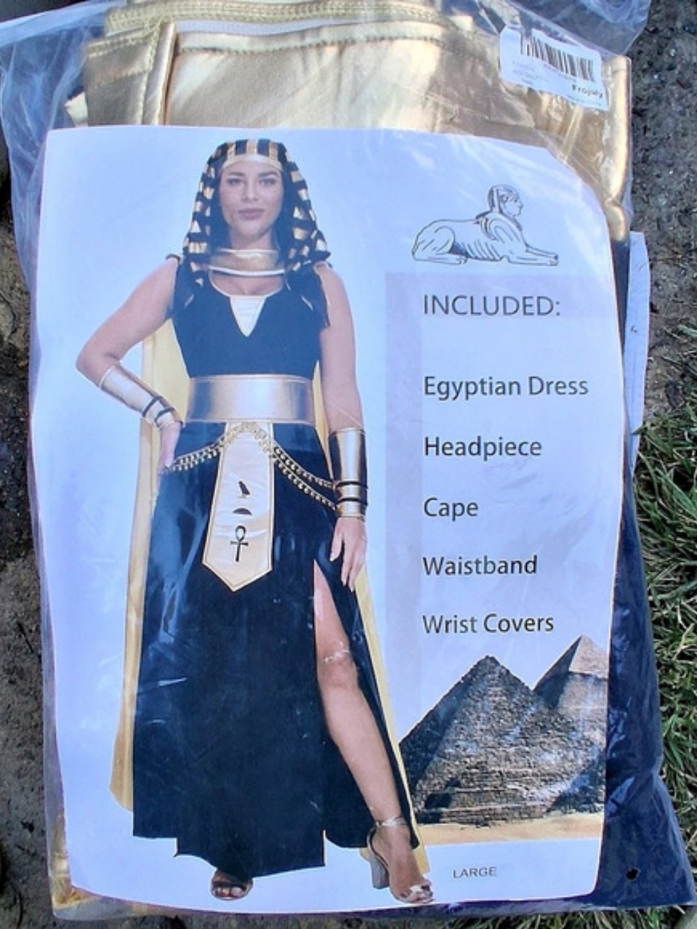 Frojuly Cleopatra Costume Women 5Pcs Egyptian Goddess Halloween Outfit 5-Piece